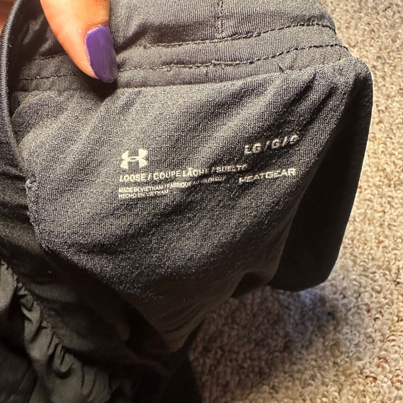 Under Armor Women's Black Athletic Shorts with JMU Logo - Picture 3 of 3
